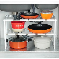 Регулируемая кухонная полка для хранения 38-70 см KITCHEN RACK