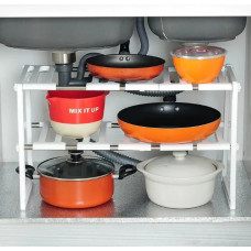 Регульована кухонна полиця для зберігання 38-70 см KITCHEN RACK