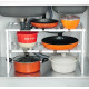 Регульована кухонна полиця для зберігання 38-70 см KITCHEN RACK