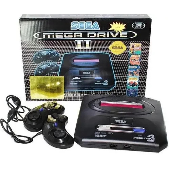 Ігрова приставка SEGA MEGA DRIVE 2 368 ВСТРОВАНИХ ГР + ПІДТРИМКА КАРТРИДЖЕЙ