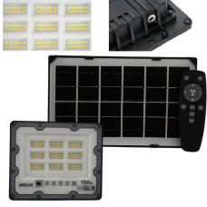 Уличный фонарь на столб с солнечной панелью 100W JX 007