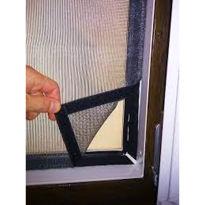 Сетка от насекомых на окно на липучках 60*80