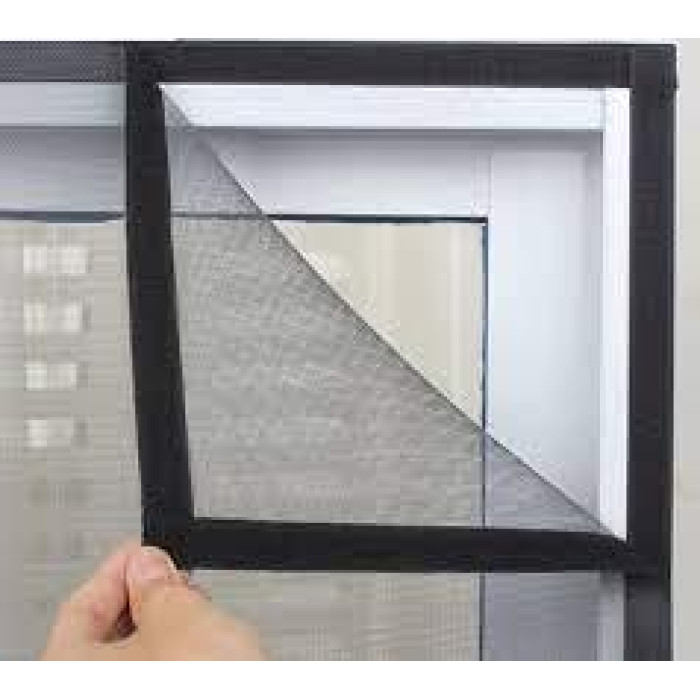 Сетка от насекомых на окно на липучках 60*80