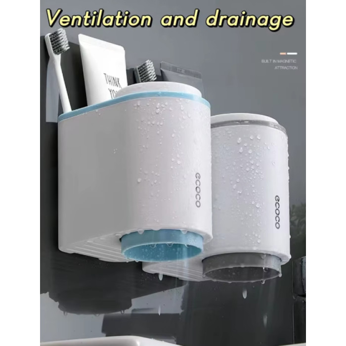 Органайзер для зубных щеток и пасты со стаканом ECOCO