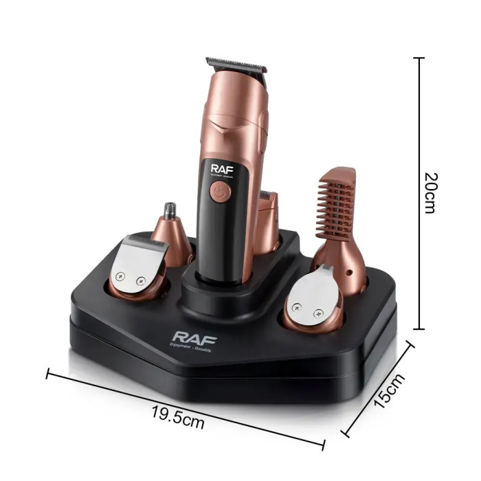 Акумуляторна машинка для стриження з насадками RAF R.4021