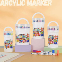 Акварельные маркеры ведро 18 шт Water color pen  AND 635-18