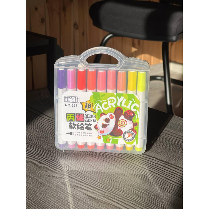 Акварельні маркери НОВІ 18 шт Water color pen AND 655-18