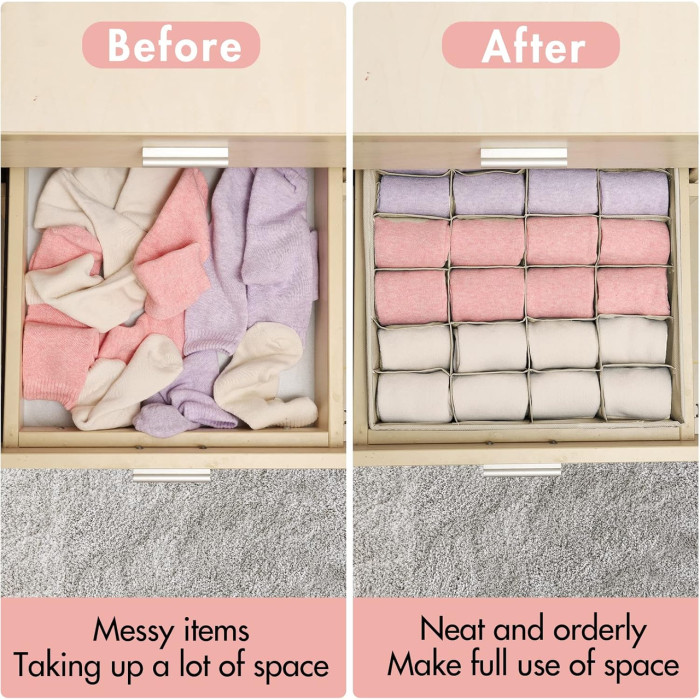 Органайзер для речей 4 ШТ XL-1090