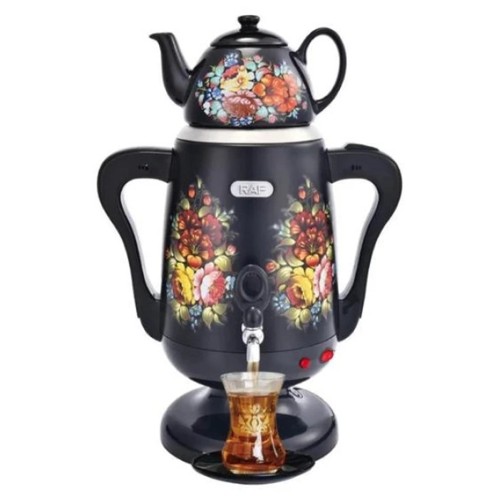 Електричний самовар RAF R.7118 на 3,5 л із заварювальним чайником на 0,6 л