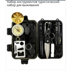 Туристичний набір для виживання 10 в 1 (похідний набір)