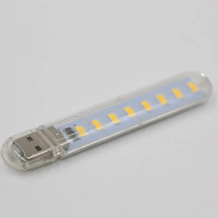 Мини фонарик 8 LED 145 USB