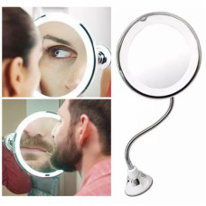 Гибкое зеркало на присоске с LED подсветкой Ultra Flexible mirror с увеличением 10Х