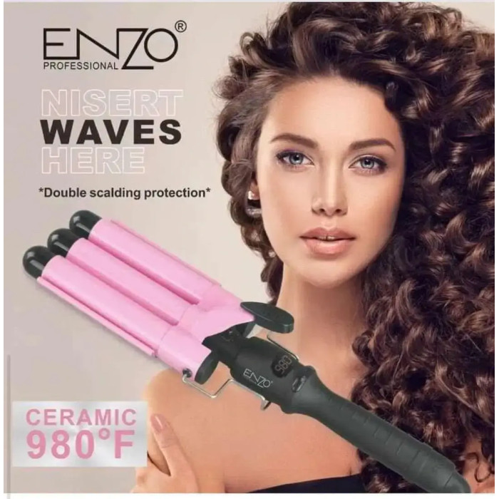 Плойка потрійна для укладання волосся ENZO-1967