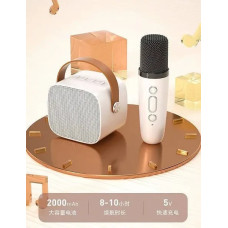 Світлодіодна бездротова колонка КАРАОКЕ 1 мікрофон K12-1 SPEAKER