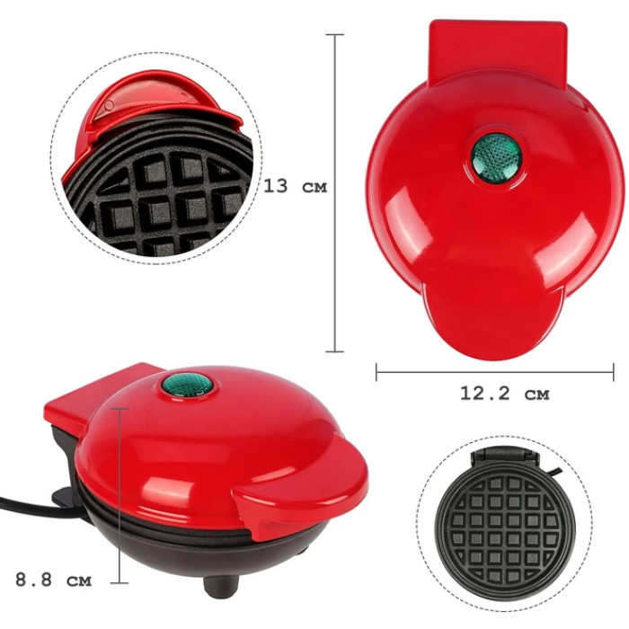 Вафельниця Waffle Maker з антипригарним покриттям