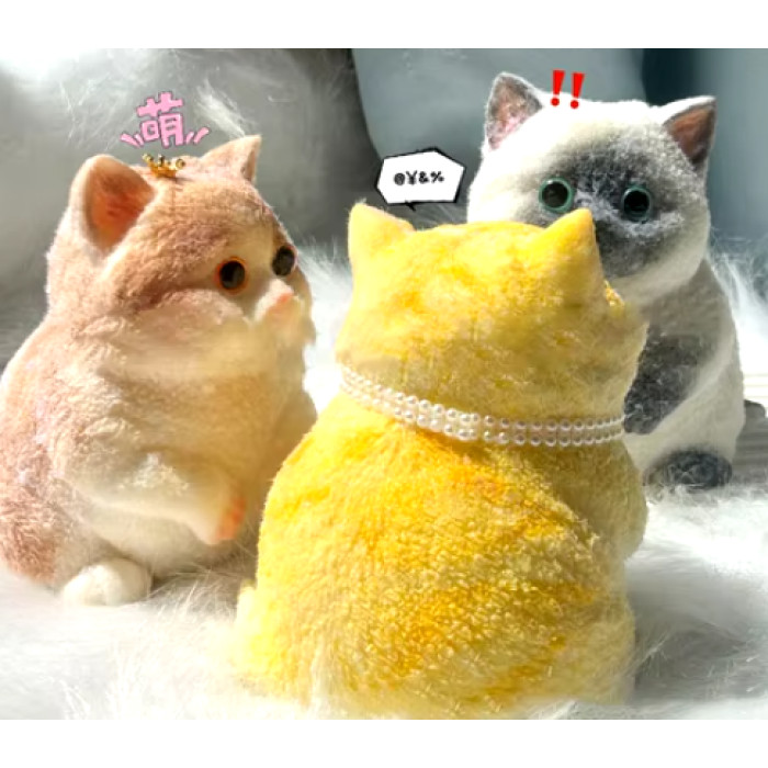 М'яка силіконова іграшка котик-антистрес Taba