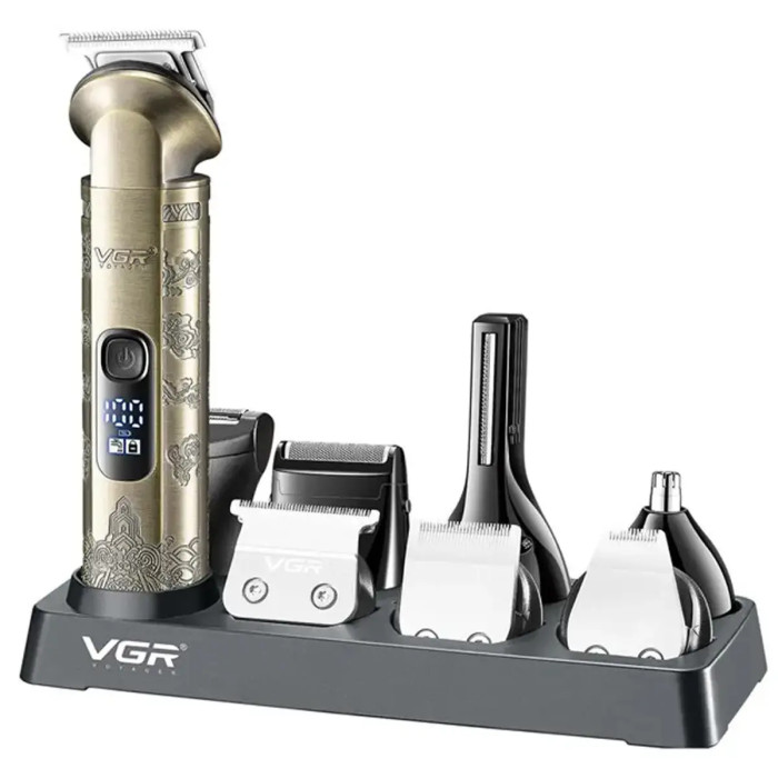 Аккумуляторная машинка для стрижки волос VGR V-110