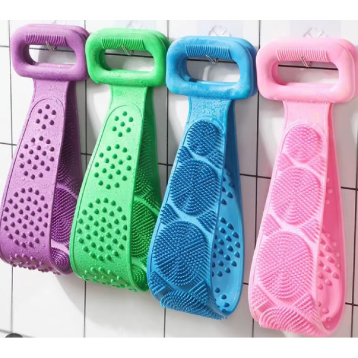 Силіконова щітка для душу Silicon bath towel