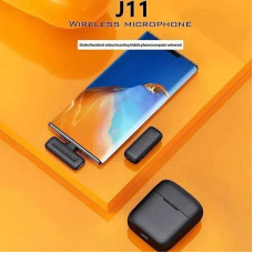 Портативний петличний мікрофон бездротовий 2в1 MY MARK AND j11