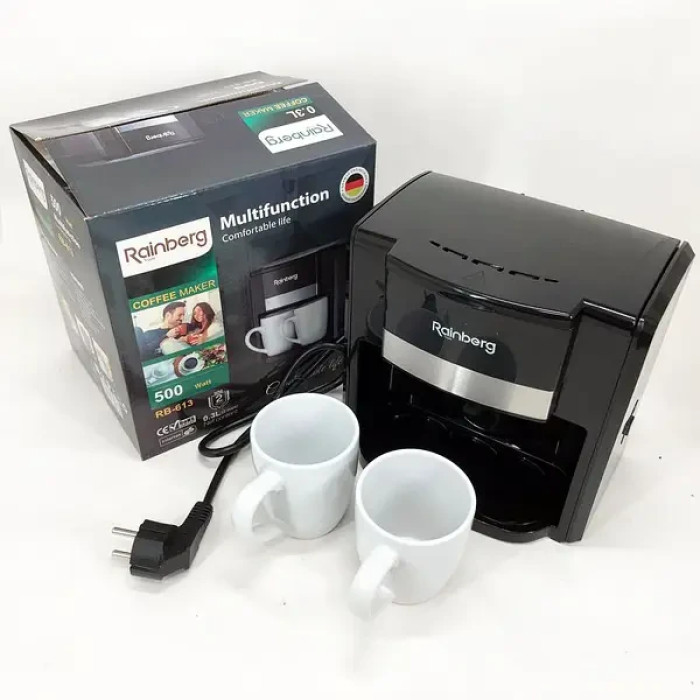 Кавоварка крапельна Rainberg RB-613 (0,3 л, 500 Вт)