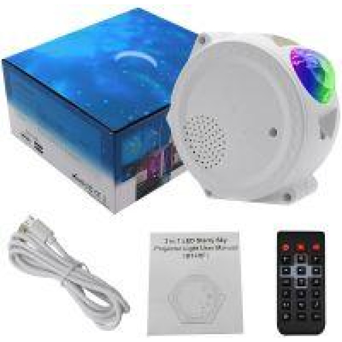 Проєктор зоряного неба Galaxy Projector Light KX-668RF з пультом дистанційного керування 20 режимів