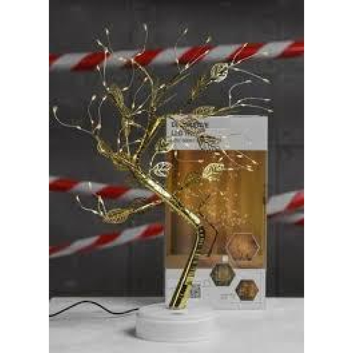 Настільна лампа дерево Berger TreeLight Gold