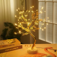 Настільна лампа дерево Berger TreeLight Gold