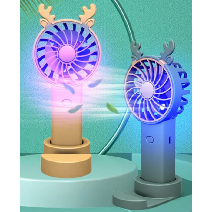 Настільний ручний вентилятор із підставкою під телефон