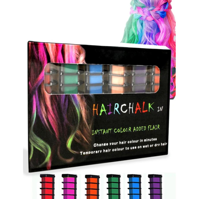 Набір крейди для волосся із 6 шт. Hair Chalk