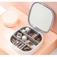 Скринька-органайзер із дзеркалом для прикрас і біжутерії