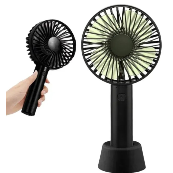 Ручний портативний вентилятор із підставкою акумуляторний (MK-32)
