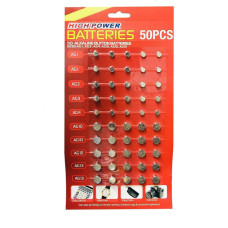 Батарейки ASSORTED BUTTON BATTERIES 50 шт.