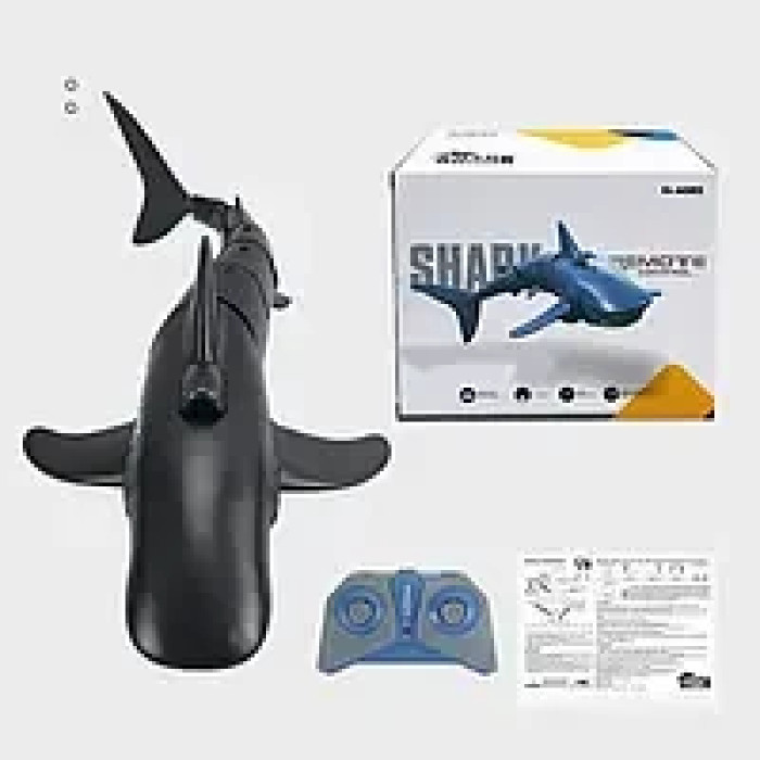 Акула на пульте управления DEEP SEA 2.4ghz RC 25см Z102 (Чёрный, Синий)