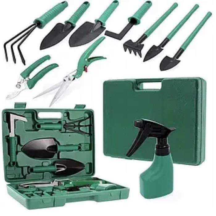 Набір садових інструментів 10 в 1 з валізою