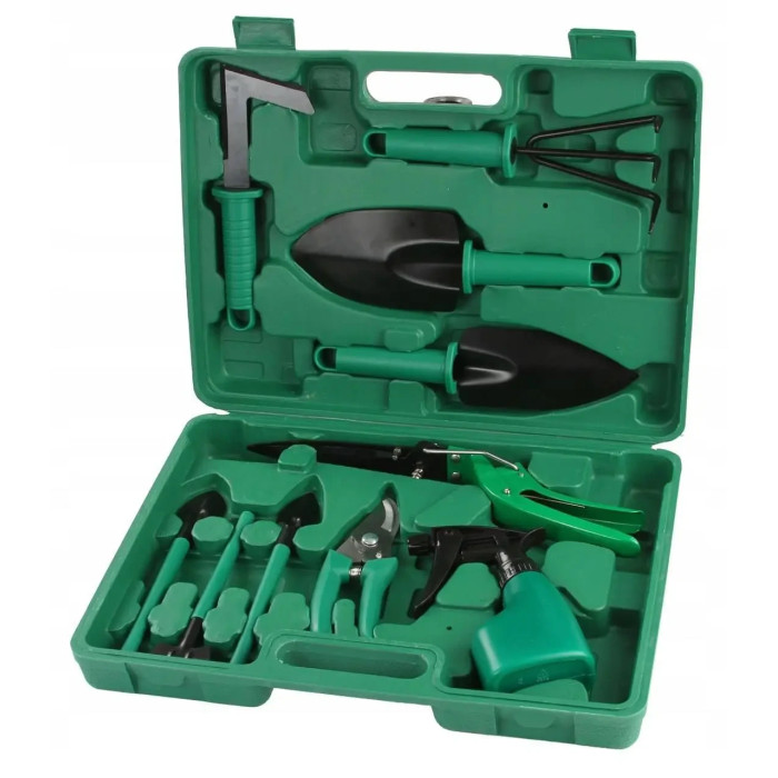 Набір садових інструментів 10 в 1 з валізою