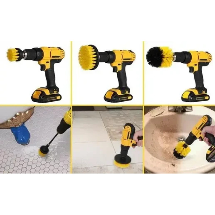 Набір OEM із 3 щіток-насадок на шурупокрут дриль для чищення MAG-591