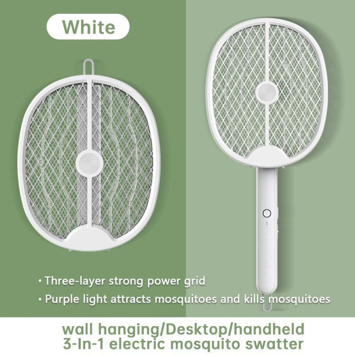 Складана електрична мухобійка 3 в 1