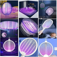 Складана електрична мухобійка 3 в 1