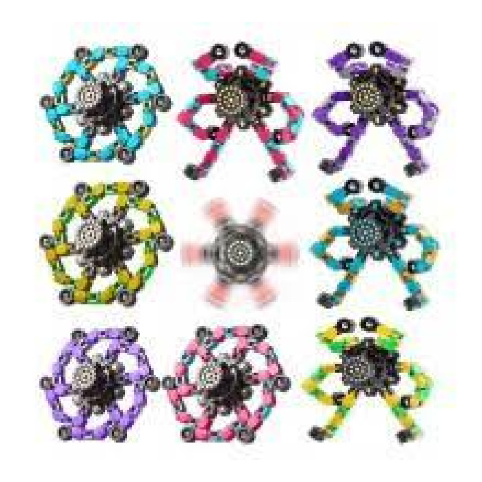 Спінер Fingertip з деформованим ланцюгом, механічним спіральним твістером і гіроскопом