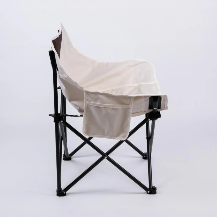 Складаний туристичний стілець зі сталевим каркасом — 44х44х70