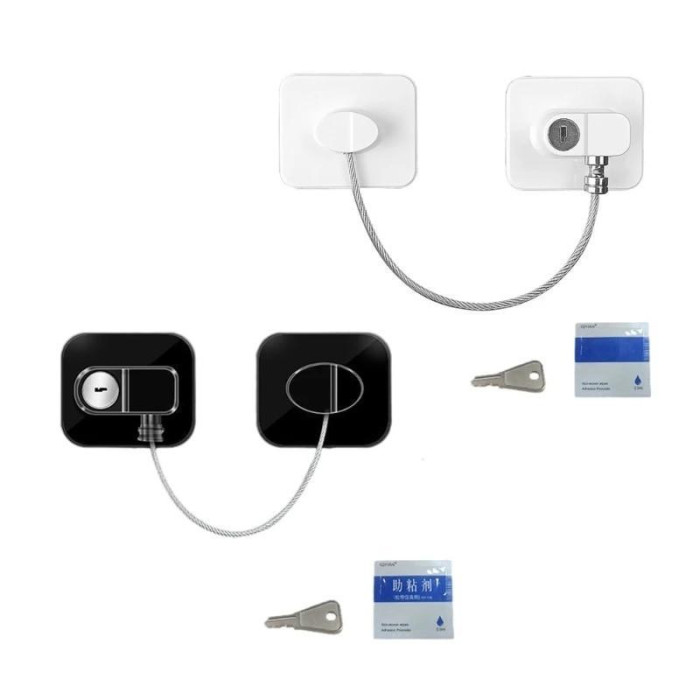 Замок безпеки для дітей для холодильника та вікон, що не вимагає свердління AND-93