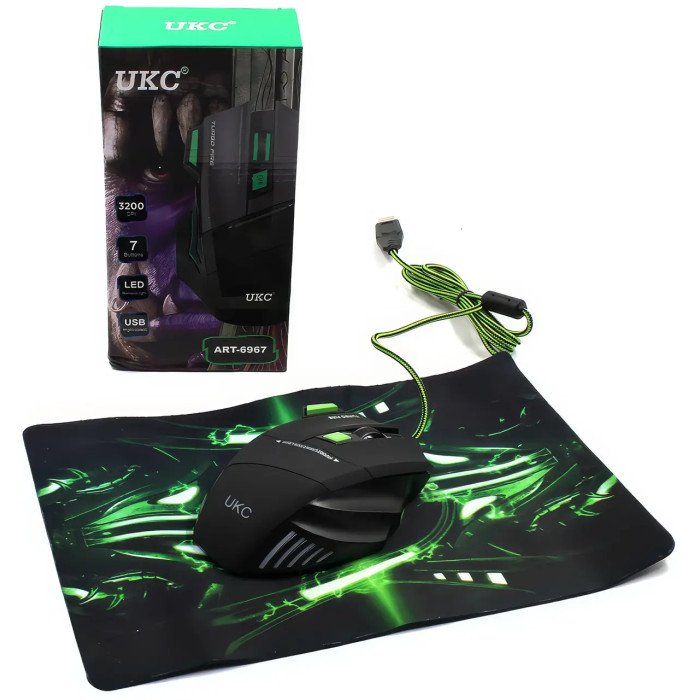 Дротова мишка + килимок X7S 7D