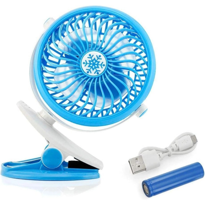 Вентилятор USB з прищіпкою + Розпилювач води AND LY-582