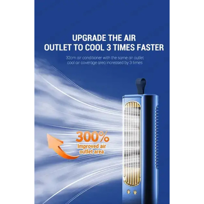 Настільний вентилятор мінікондиціонер з акумулятором Vertical hair dryer AND LY-624