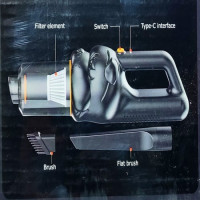 Автомобильный беспроводной пылесос Car vacuum cleaner LY-816