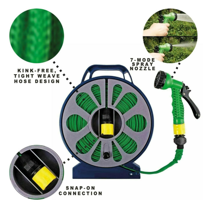 Барабан з намотуванням поливального шланга та насадкою 15 метрів BB-4302