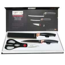 Набір кухонних ножів Rainberg RB-8803 3 в 1 з неіржавкої сталі з керамічним покриттям