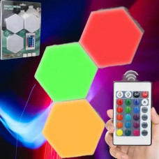 Модульная настенная лампа с пультом 3шт ЦВЕТНОЙ NEW AND LY-738