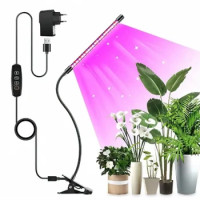 Світлодіодна Фітолампа на 1 гілку Full Spectrum для кімнататних рослин із Таймером