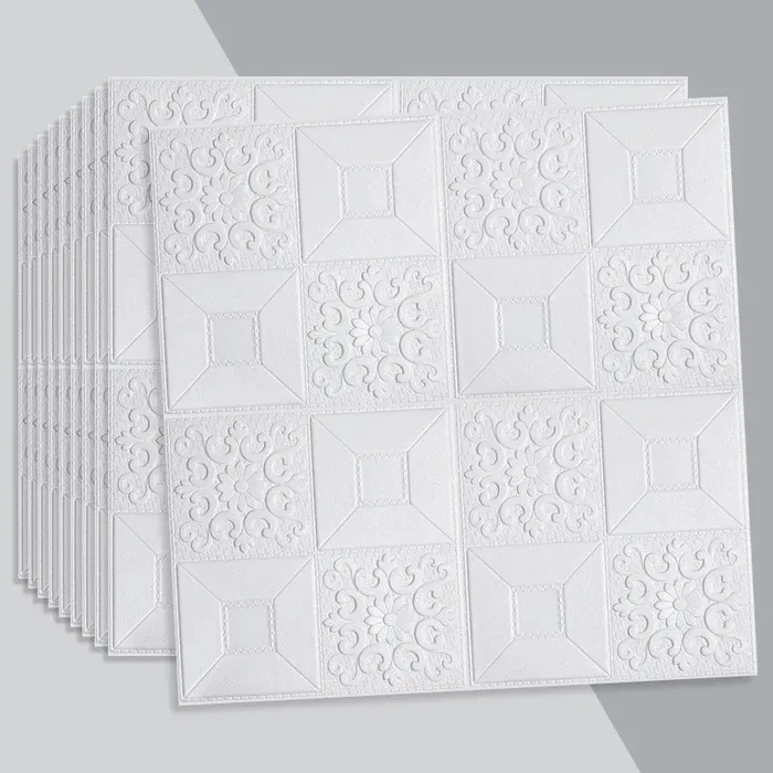 Самоклейні вінілові шпалери Білі 5 м (MK-47)